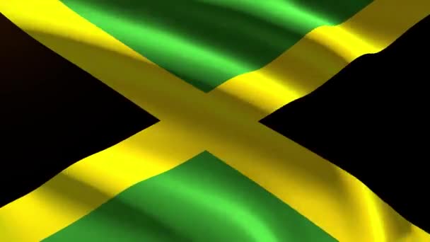 Jamaica Festive Flag Loop Animation — Stock Video