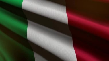 İtalya bayrağı - döngü animasyonu