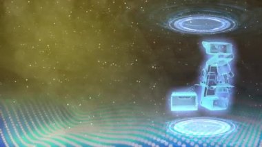 Laboratuar mikroskobunun 3 boyutlu animasyonu.