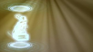 cg endüstriyel 3 boyutlu mikroskop holo omurgası animasyonu