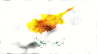 Kıbrıs dijital bayrağı - döngü canlandırması