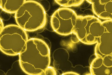 Güzel yaratıcı sarı. Birçok organik canlı hücresi dijital olarak arkaplan dokusu çizimi yaptı.