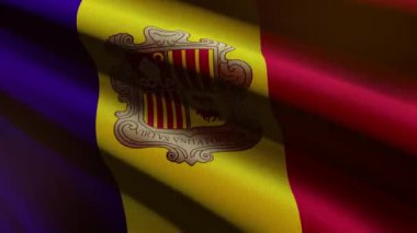 Andorra bayrağı - döngü animasyonu