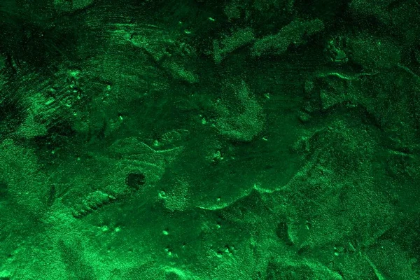 Şirin yeşil, parlak, çimento desenli, soyut fotoğraf arkaplanı.
