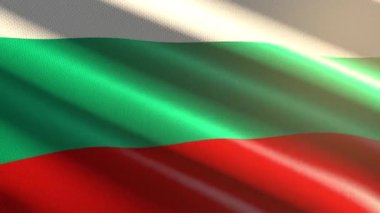 Bulgaristan parlak bayrak - döngü animasyonu