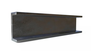 c-ışını metal profili - izole edilmiş endüstriyel 3D illüstrasyon