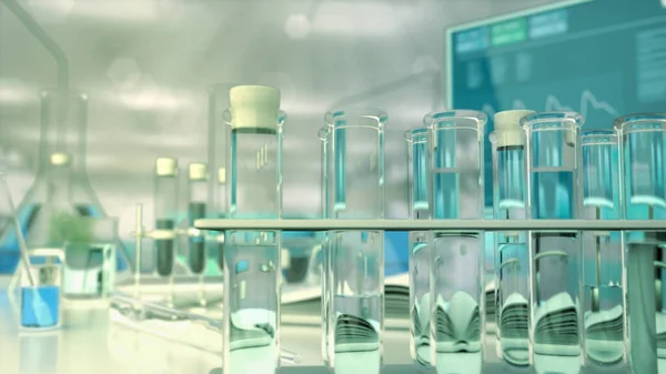 Medicinsk Illustration Kliniskt Drickbart Vatten Virus Test — Stockfoto