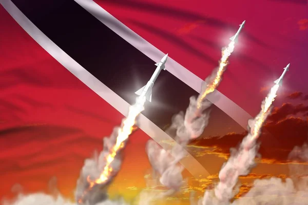 Запуск Балістичних Боєголовок Тринідад Тобаго Сучасна Стратегічна Ядерна Зброя Заході — стокове фото