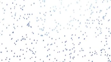 Küçük yağmur damlaları izole olur - hava tahmini