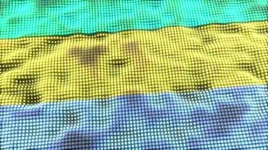 Gabon web konsept bayrak döngüsü
