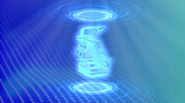 mikroskop sanal canlandırmaları, cg endüstriyel 3D illüstrasyon