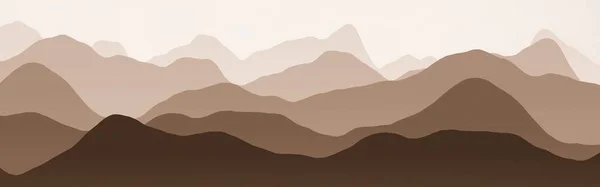 Творческий Оранжевый Широкий Горы Пики Тумане Компьютерной Графики Фоне Иллюстрации — стоковое фото