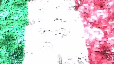 İtalya parlak bayrağı - döngü