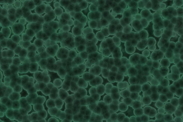 Design Szép Varangy Tenger Zöld Sok Biológiai Baktériumok Textúra Illusztráció — Stock Fotó