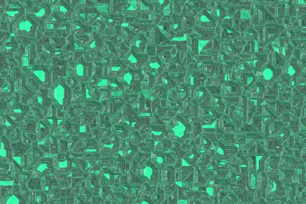 Creatief Mooi Teal Zee Groene Computer Kleurrijk Zuur Giftig Patroon — Stockfoto