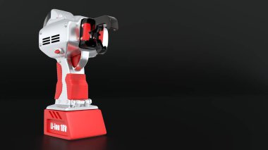 elektrik demiri tel kademe aracı, konsept endüstriyel 3B oluşturma