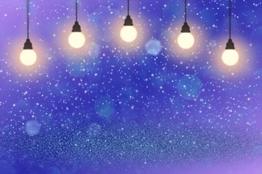 Kıvılcımlar saçan kırmızı, parlak, soyut arka plan ampulleri içeriğiniz için boş boşluklu kutlayıcı model dokusu.