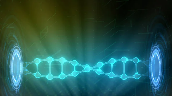 Dna Молекула Виробляє Низькій Половині Медична Ілюстрація — стокове фото