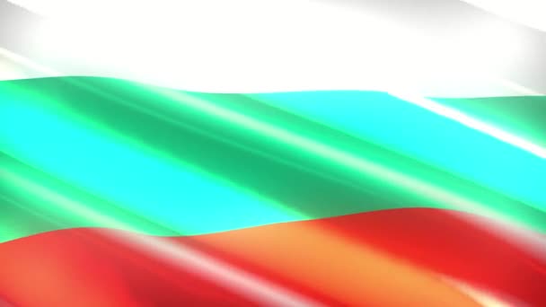 Bulgarije Vakantie Vlag Lus Animatie — Stockvideo