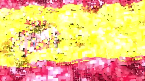 スペインの明るい旗 ループ — ストック動画