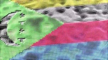 Komoros web konsept bayrak döngüsü