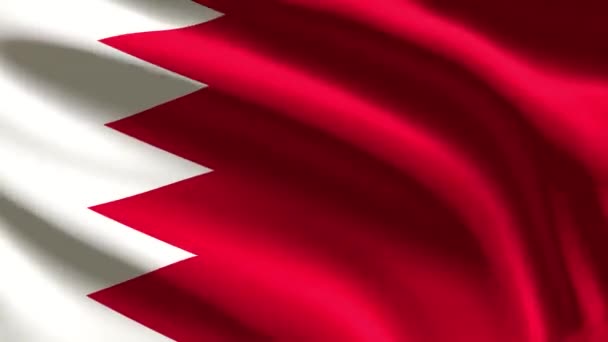 Bahrain Festligt Flag Loop Animation – Stock-video