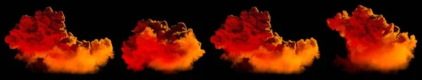 Verschiedene Sonnenaufgänge Großer Kumulus Isoliert Nature Rendering — Stockfoto