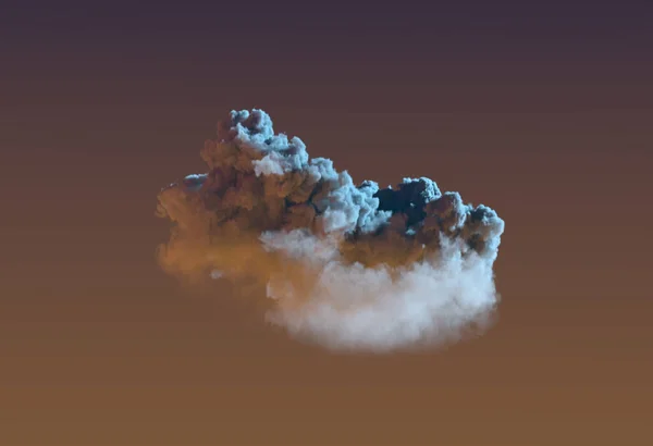 Pojedyncza Wielka Nocna Chmura Cumulus Natura Ilustracja — Zdjęcie stockowe