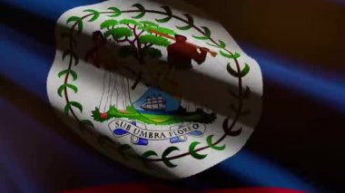 Bayrağı Belize - döngü canlandırması