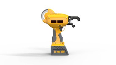 elektrik takviyeli çelik tel kademe aracı - izole dijital endüstriyel 3D görüntüleme