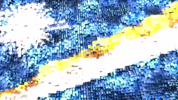 Bandera Brillante Islas Marshall Bucle — Vídeo de stock