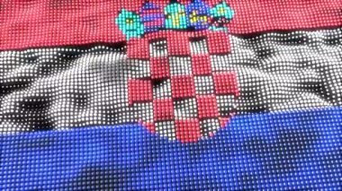 Hırvatistan web konsepti bayrak döngüsü