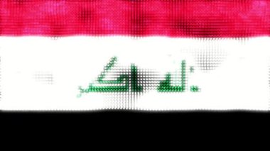 Irak dijital bayrağı - döngü animasyonu