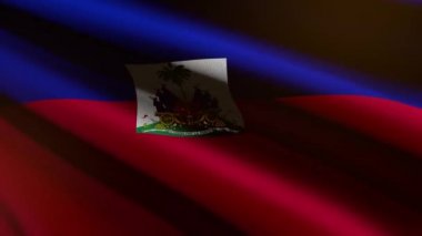 Haiti bayrağı - döngü animasyonu