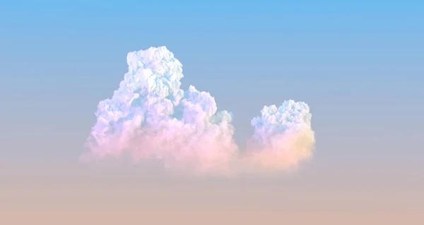 Magnifique Nuage Cumulus Coucher Soleil Unique Concept Nature Rendu — Photo