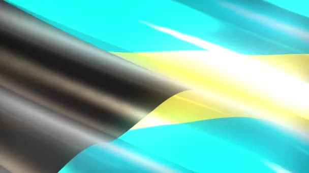 Bahamas Ferienflagge Schleifenanimation — Stockvideo