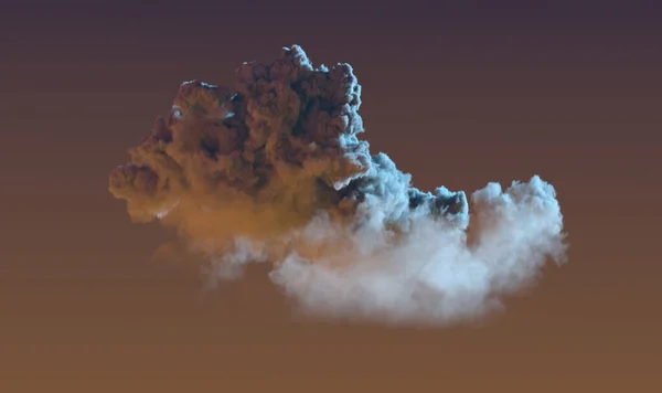 One Huge Night Cumulus Cgi Nature Illustration — Photo