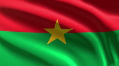 Burkina Faso festive flag - loop animation