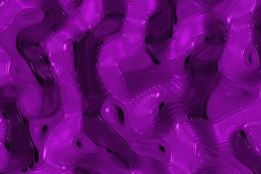 Güzel pembe sıvı parlak çelik dalgalı dijital arkaplan çizimi