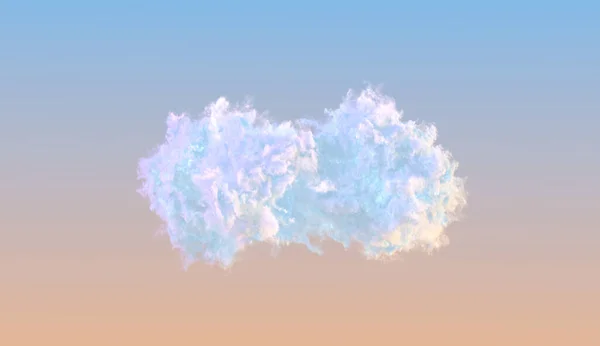 Unique Assez Grand Cumulus Coucher Soleil Cgi Nature Illustration — Photo