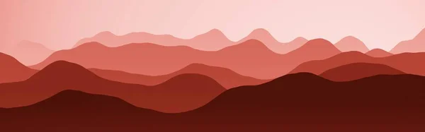 Güzel Kırmızı Dağ Sırtları Dijital Olarak Yapılmış Desen Arkaplan Çizimi — Stok fotoğraf