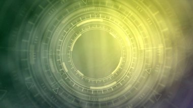 Ui dairelerini hareket ettirmenin parlak modern soyut arka planı, bu kavram - soyut 3D oluşturma