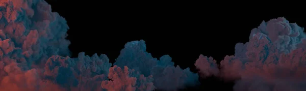 Фон Огромной Ночью Панорамные Облака Изолированы Cgi Природа Рендеринг — стоковое фото