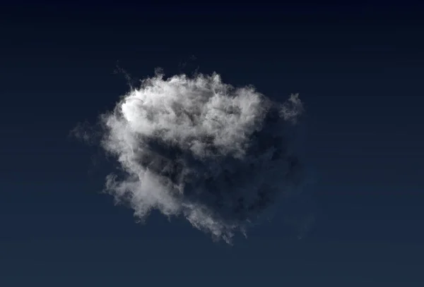 Одна Гарна Велика Нічна Хмара Cgi Природа Рендеринг — стокове фото