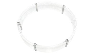 yuvarlak plastik boru makarası. izole edilmiş dijital endüstriyel 3D görüntüleme