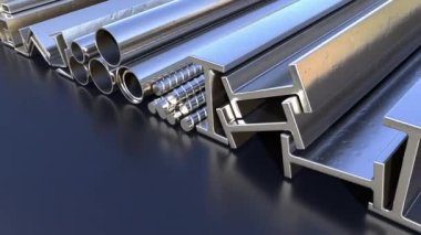 farklı rulo metal kaydırmalı endüstriyel arkaplan, döngülenebilir