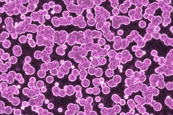 Удивительный Творческий Розовый Много Биологических Одноклеточных Цифровых Графических Текстур Иллюстрации — стоковое фото
