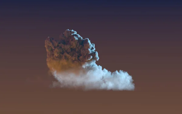 Énorme Nuage Nuit Concept Nature Illustration — Photo