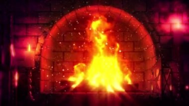 fantasy hearth glowing background