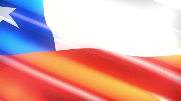 Chile Holiday Flag Loop Animation — Stock video